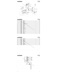 Metabo HS 8745 08745000 Spare Parts