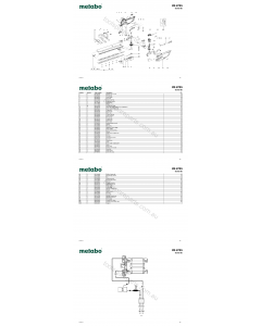 Metabo HS 8755 08755180 Spare Parts